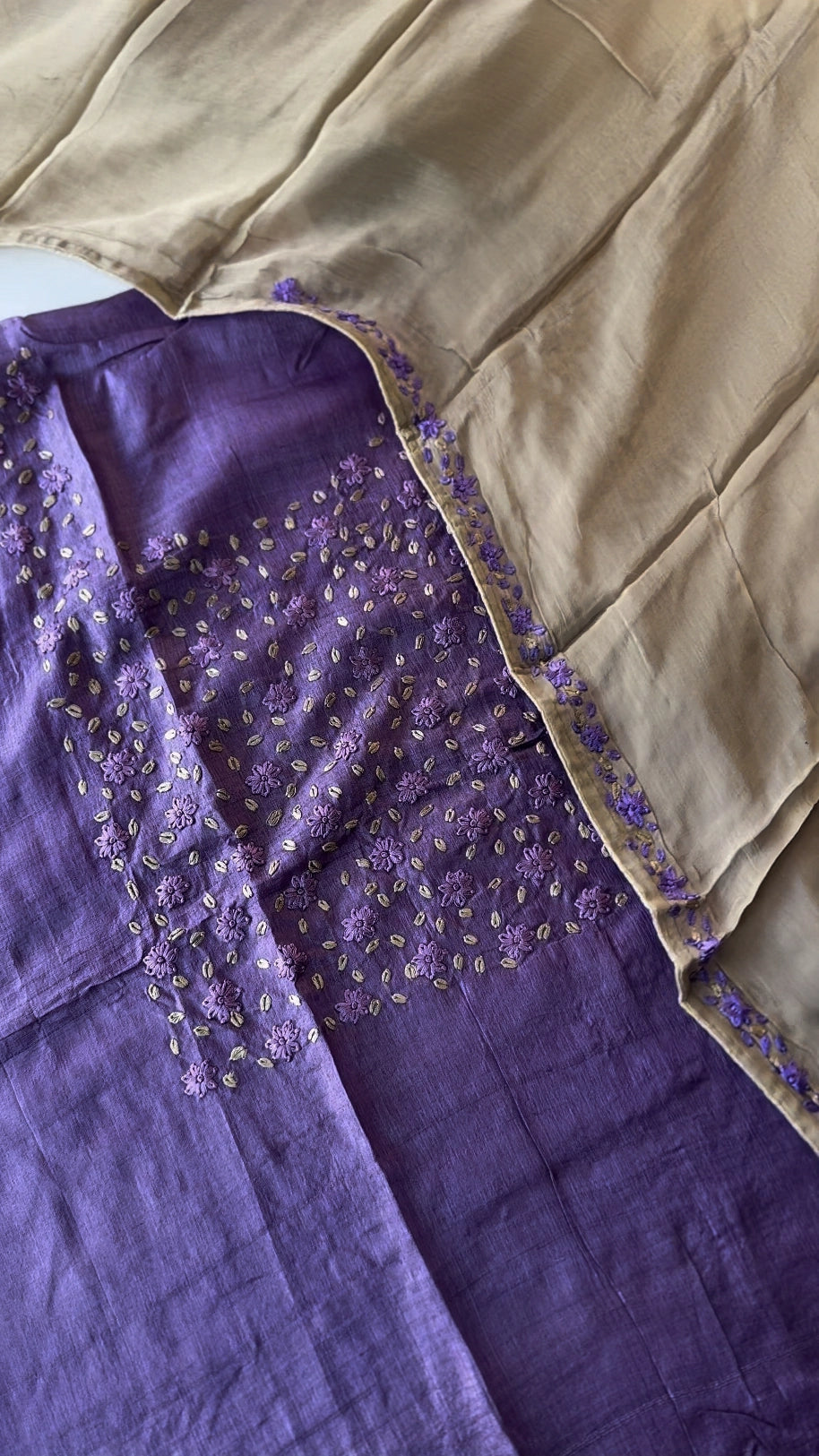 Pure tussar silk salwar set /S1099