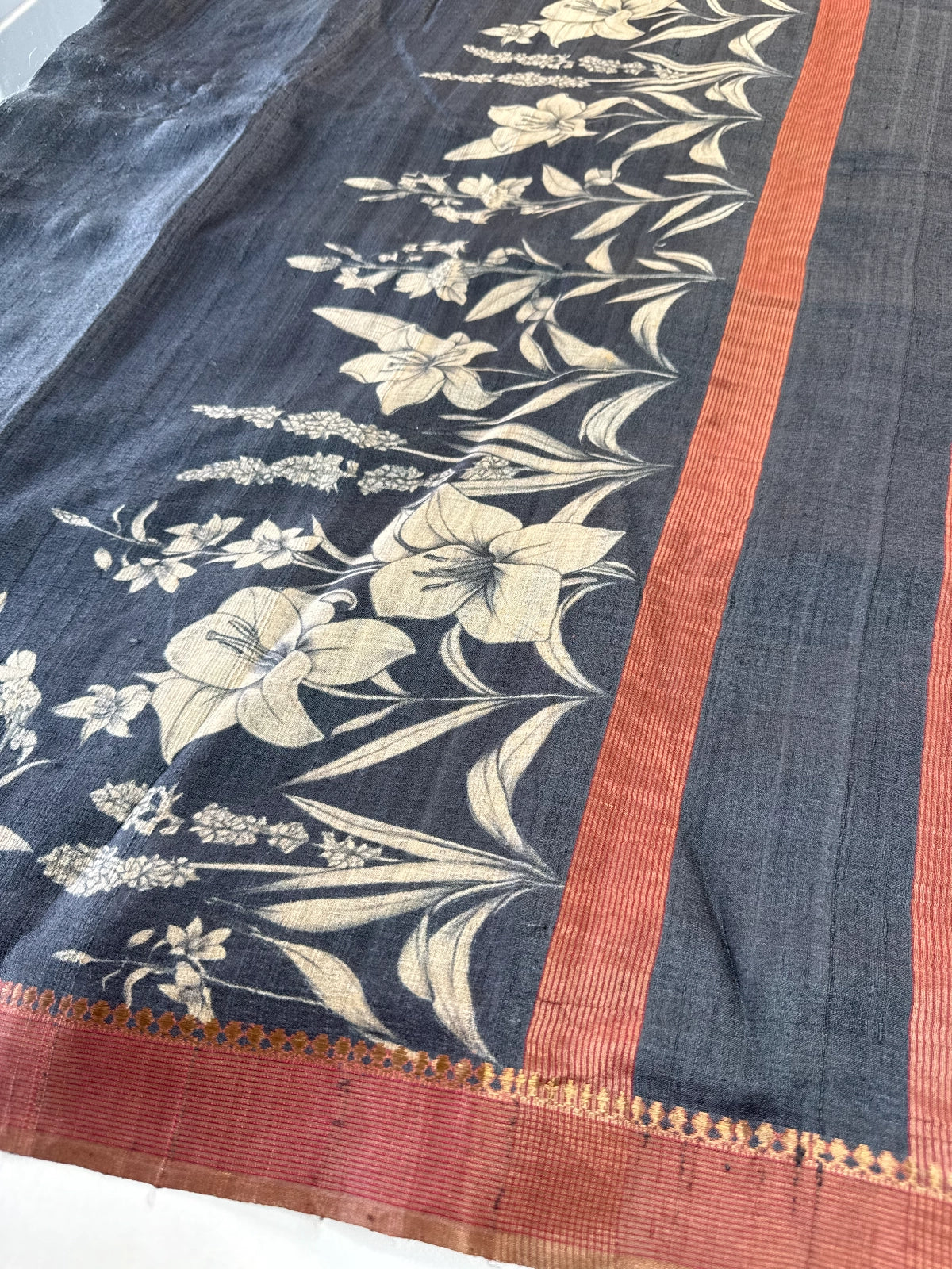Pure Handloom Tussar silk saree/ HLTU26