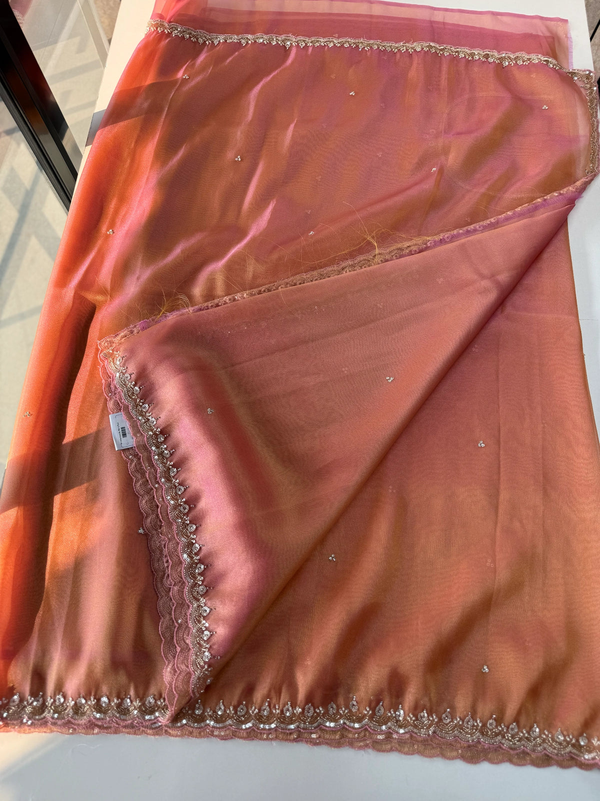 Tissue Georgette Saree/ 9116