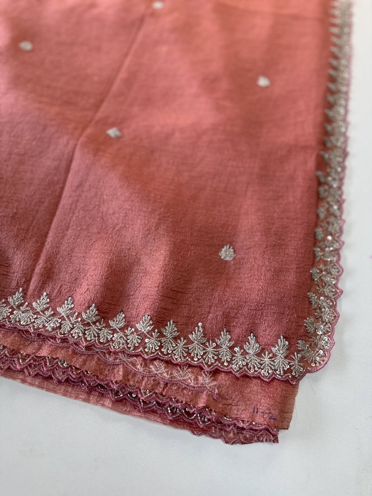 Crushed Crape Saree / J340