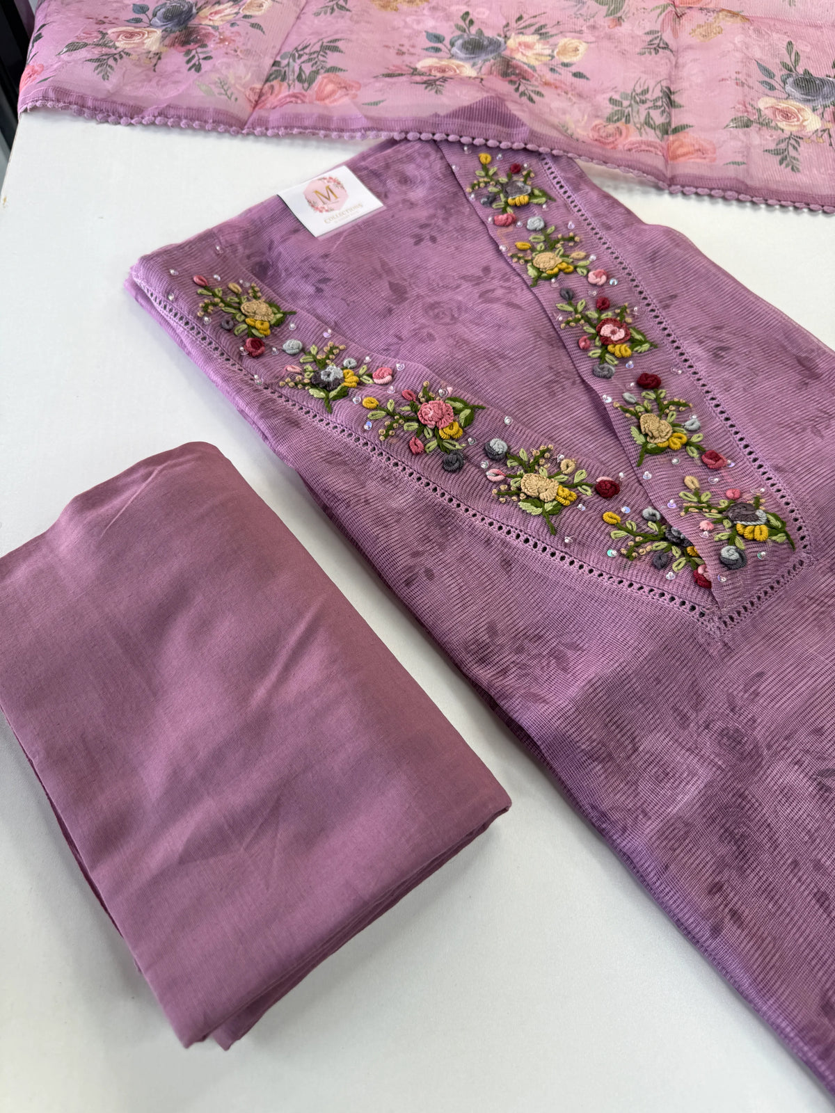 Net Kotta unstitched salwar set / U4360