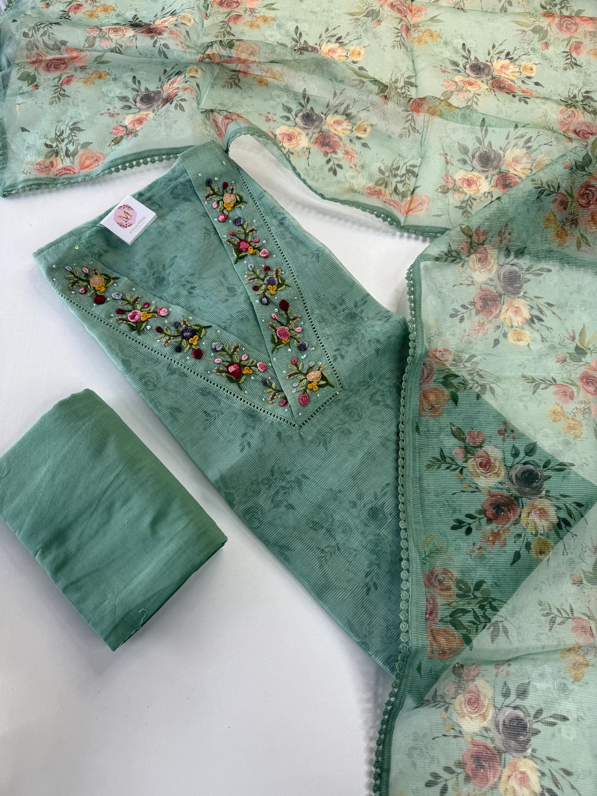 Net Kotta unstitched salwar set / U4360