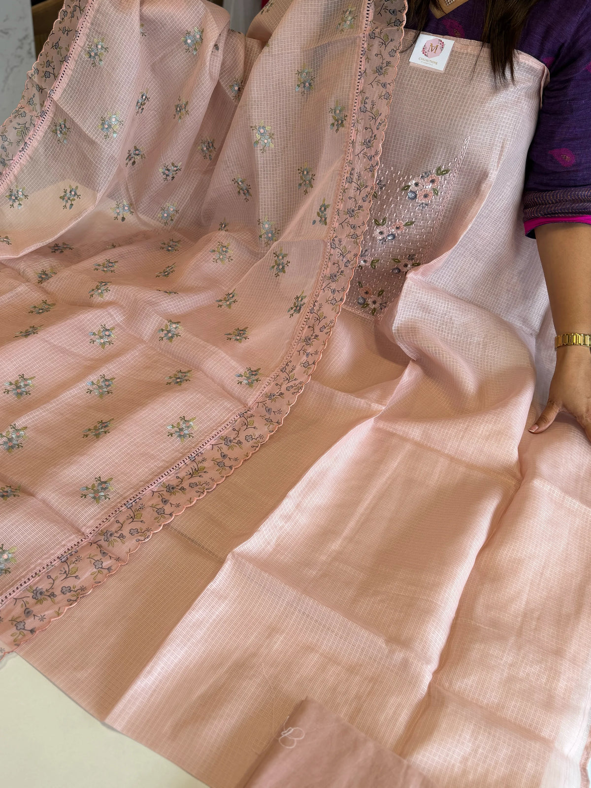 Net Kottaunstitched Salwarset/U4881