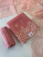 Organza unstitched salwar set / U5100