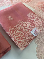 Organza unstitched salwar set / U5100