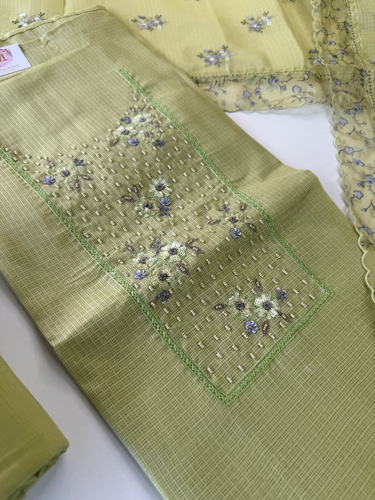 Net Kottaunstitched Salwarset/U4881