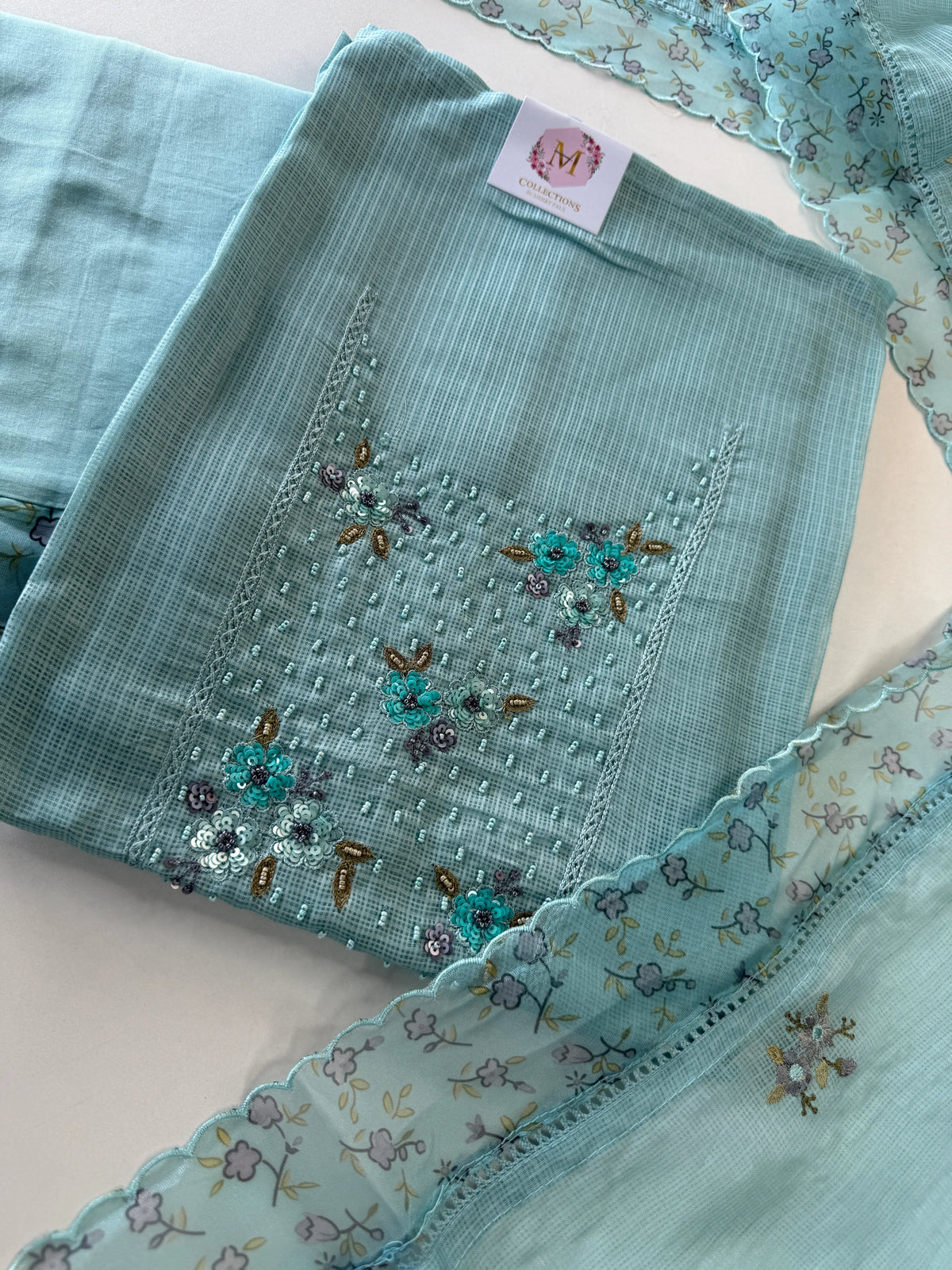 Net Kottaunstitched Salwarset/U4881