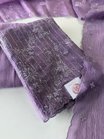 Crushed crape Saree/ US396
