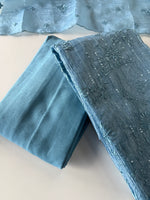Crushed crape Saree/ US396