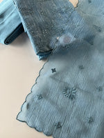 Crushed crape Saree/ US396