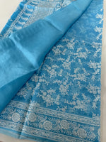 Organza chikkankari