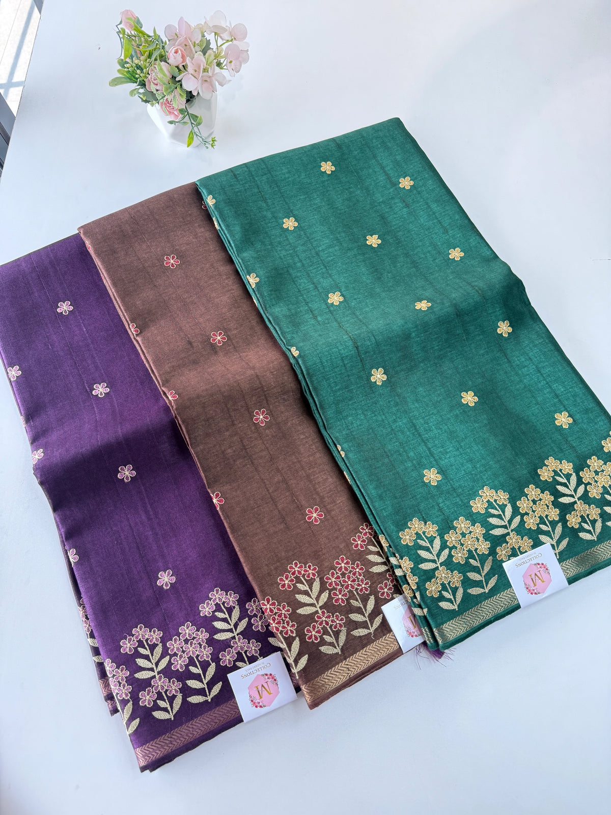 Soft Semi Tussar Saree/ D139