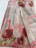 French rose linen