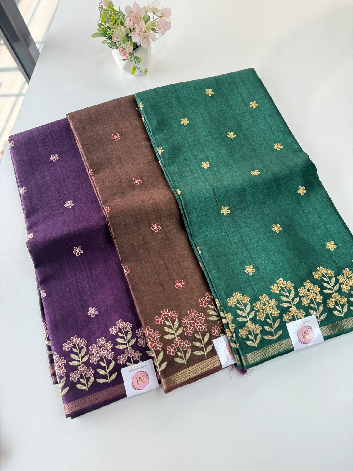 Soft Semi Tussar Saree/ D139