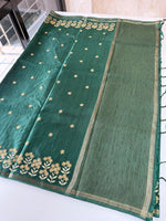 Soft Semi Tussar Saree/ D139