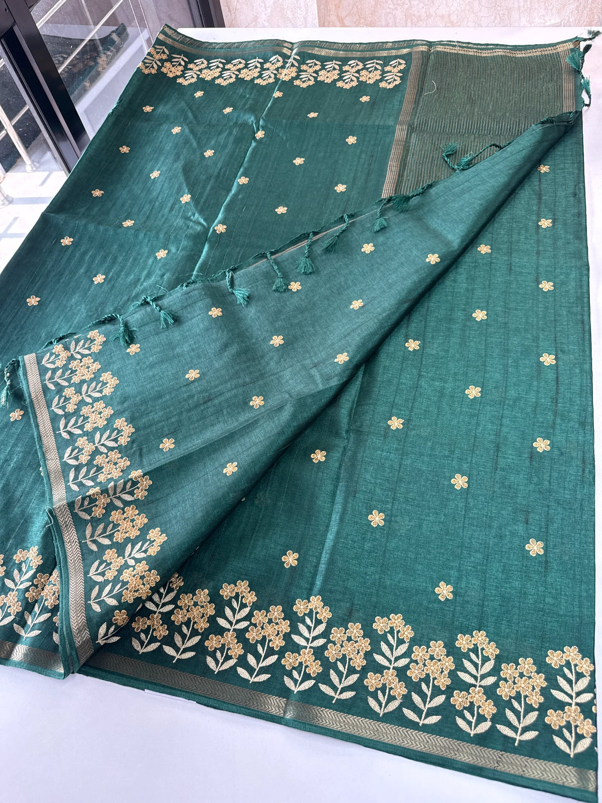 Soft Semi Tussar Saree/ D139