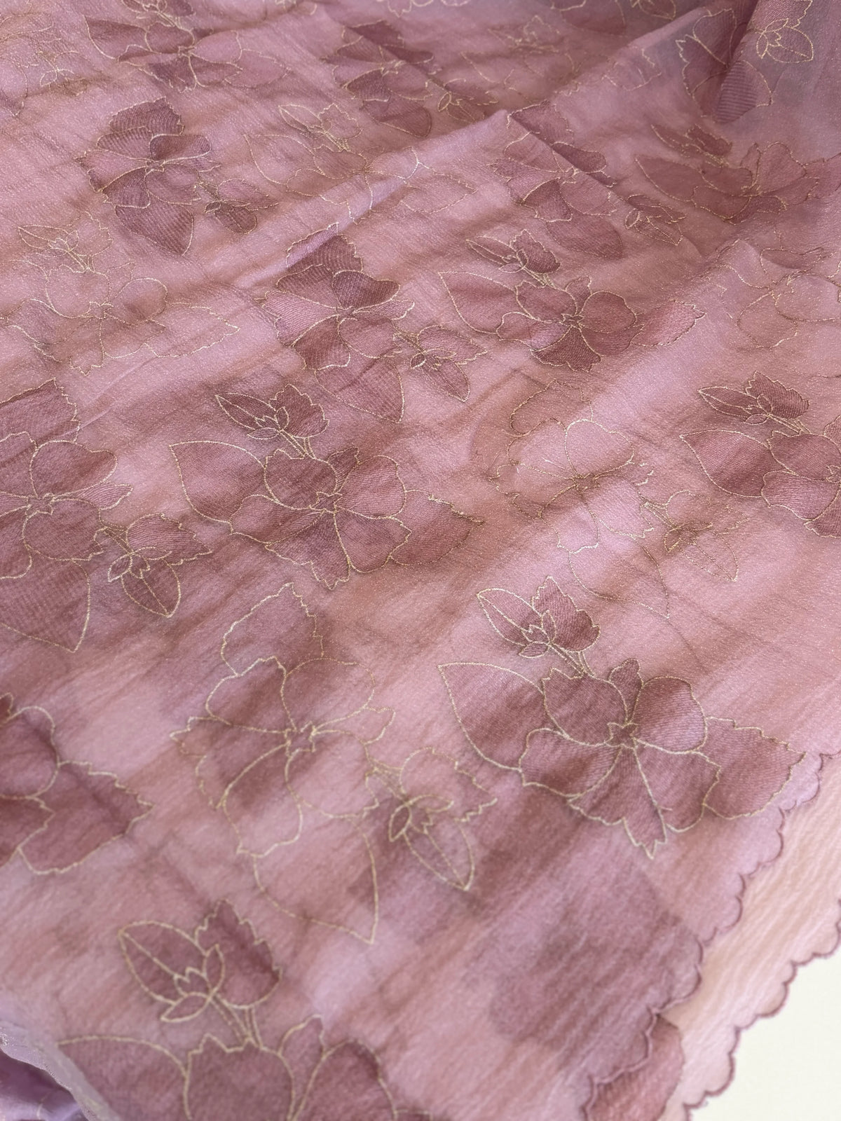 Foam crush Saree/ CW714