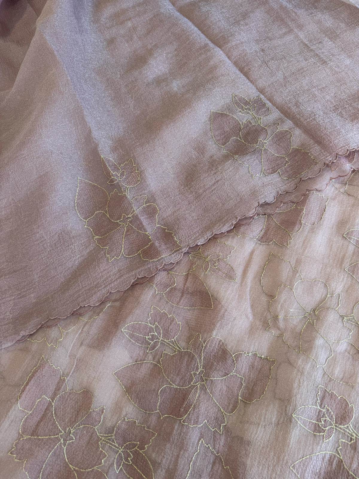 Foam crush Saree/ CW714