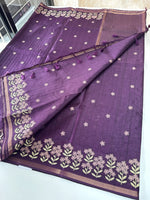 Soft Semi Tussar Saree/ D139