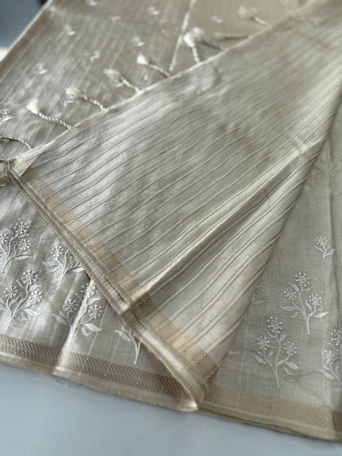 Soft semi Tussar saree/ P487