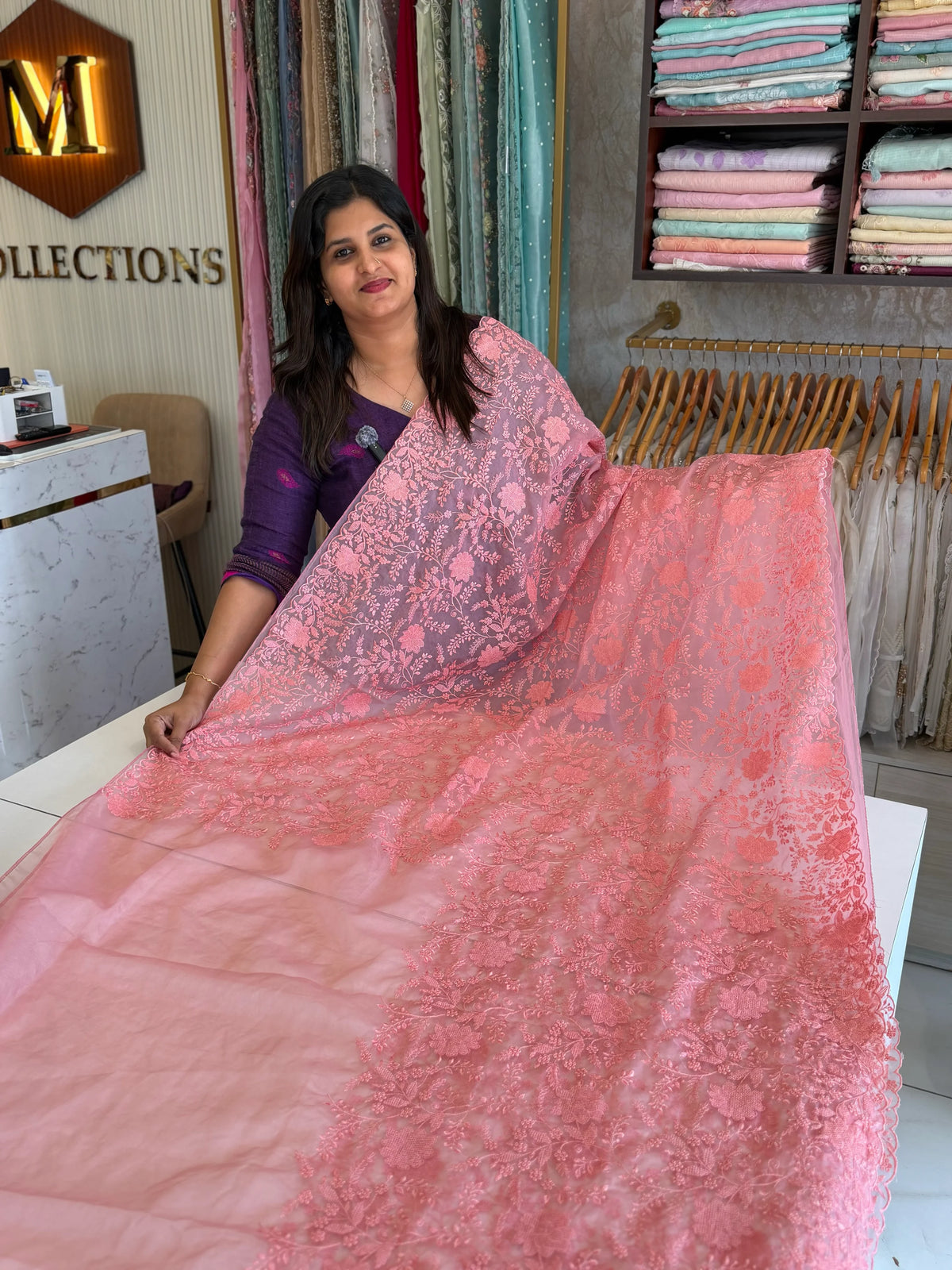 Soft Organza Saree/ CW775