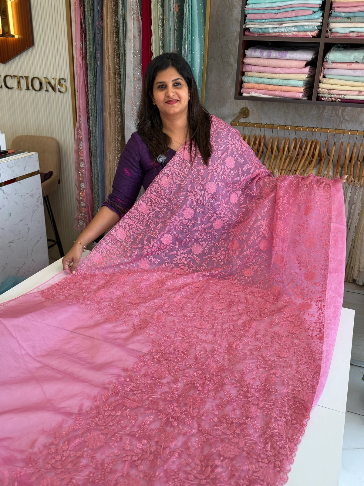 Soft Organza Saree/ CW775