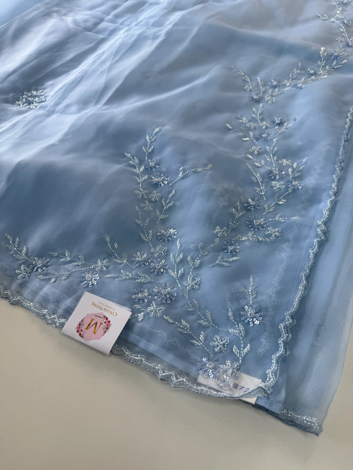 Glass organza saree/ AM109