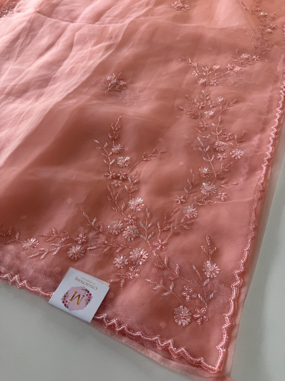 Glass organza saree/ AM109