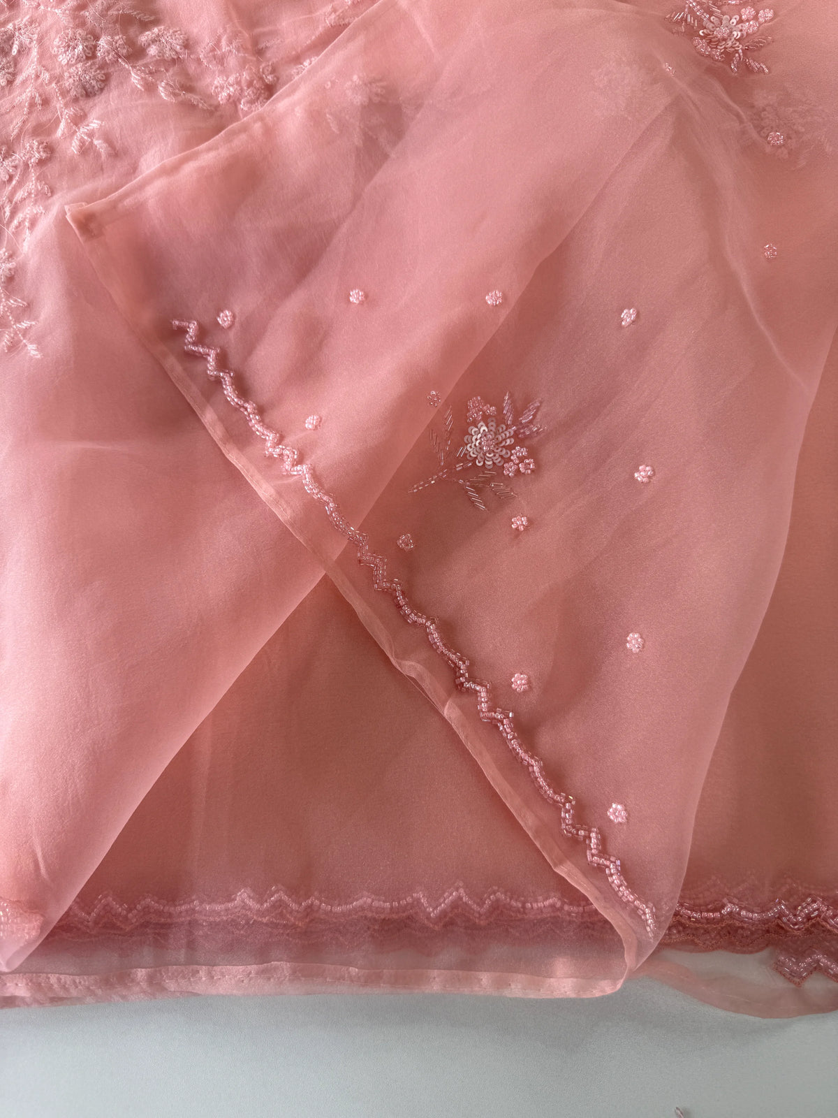 Glass organza saree/ AM109