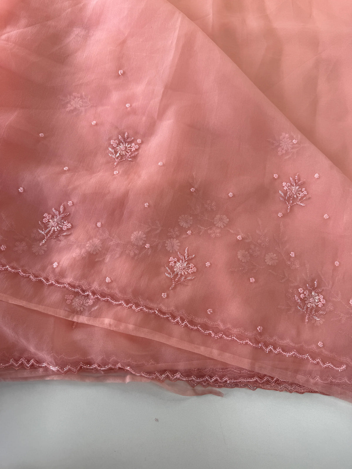Glass organza saree/ AM109
