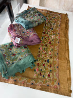 Crushed Crape Saree / KJ14