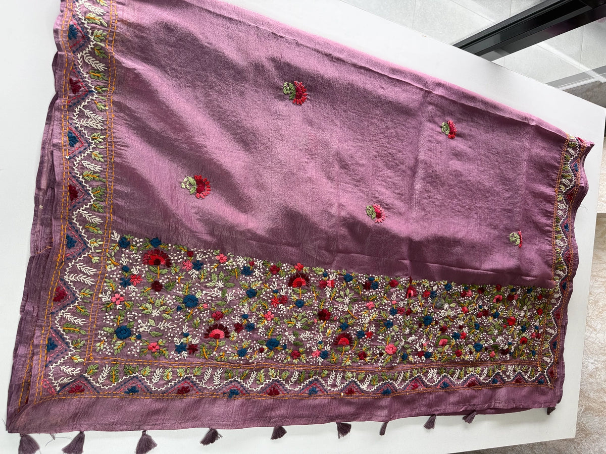 Crushed Crape Saree / KJ14