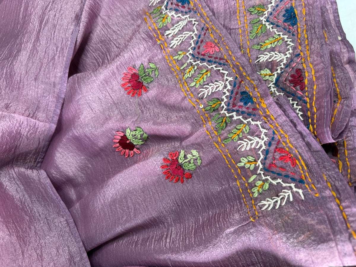 Crushed Crape Saree / KJ14