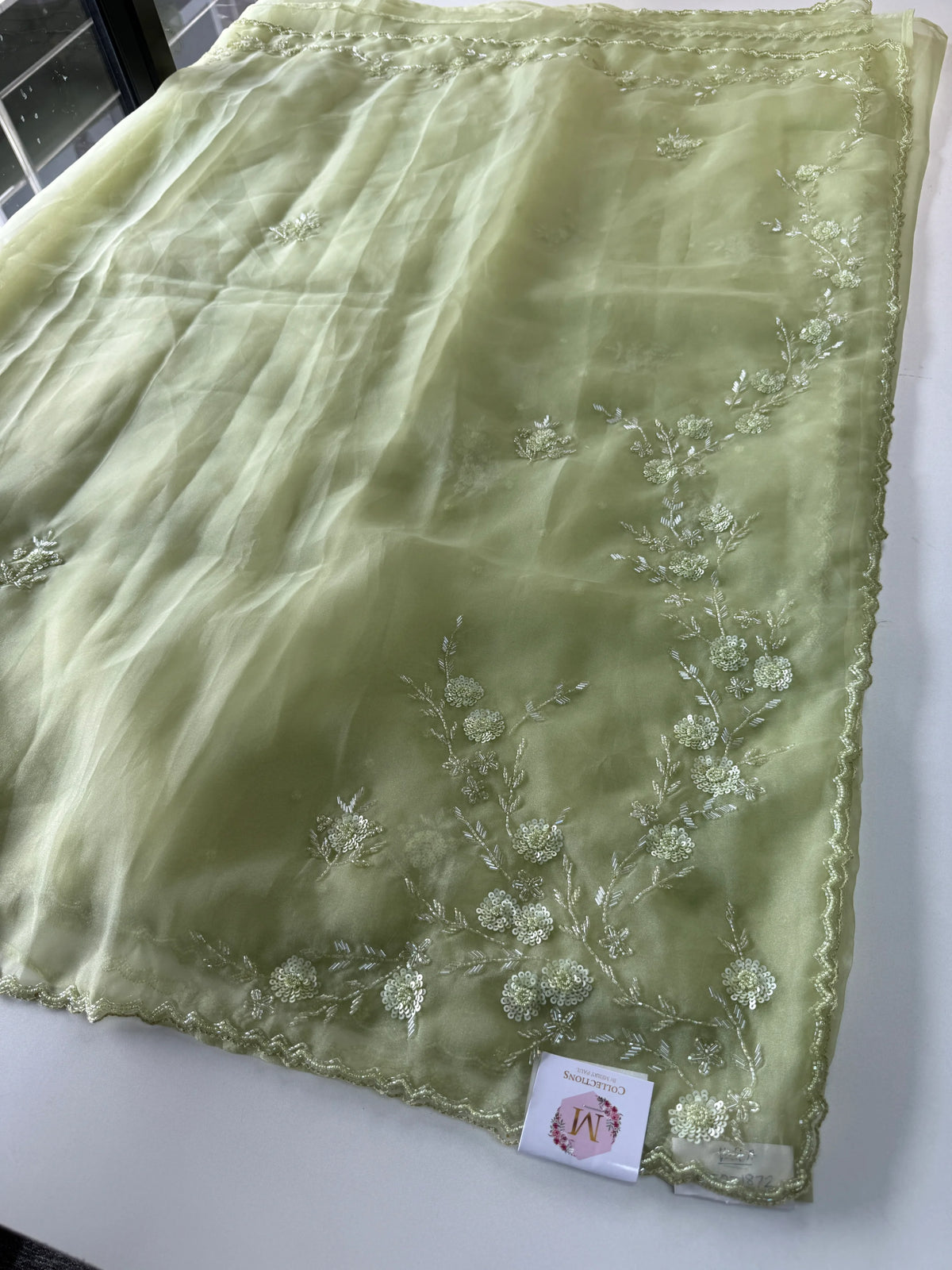 Glass organza saree/ AM109