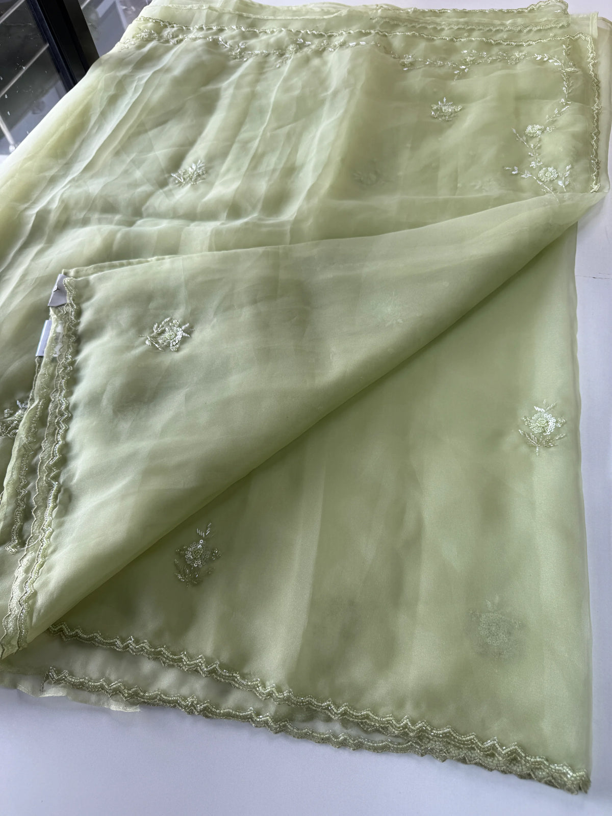 Glass organza saree/ AM109