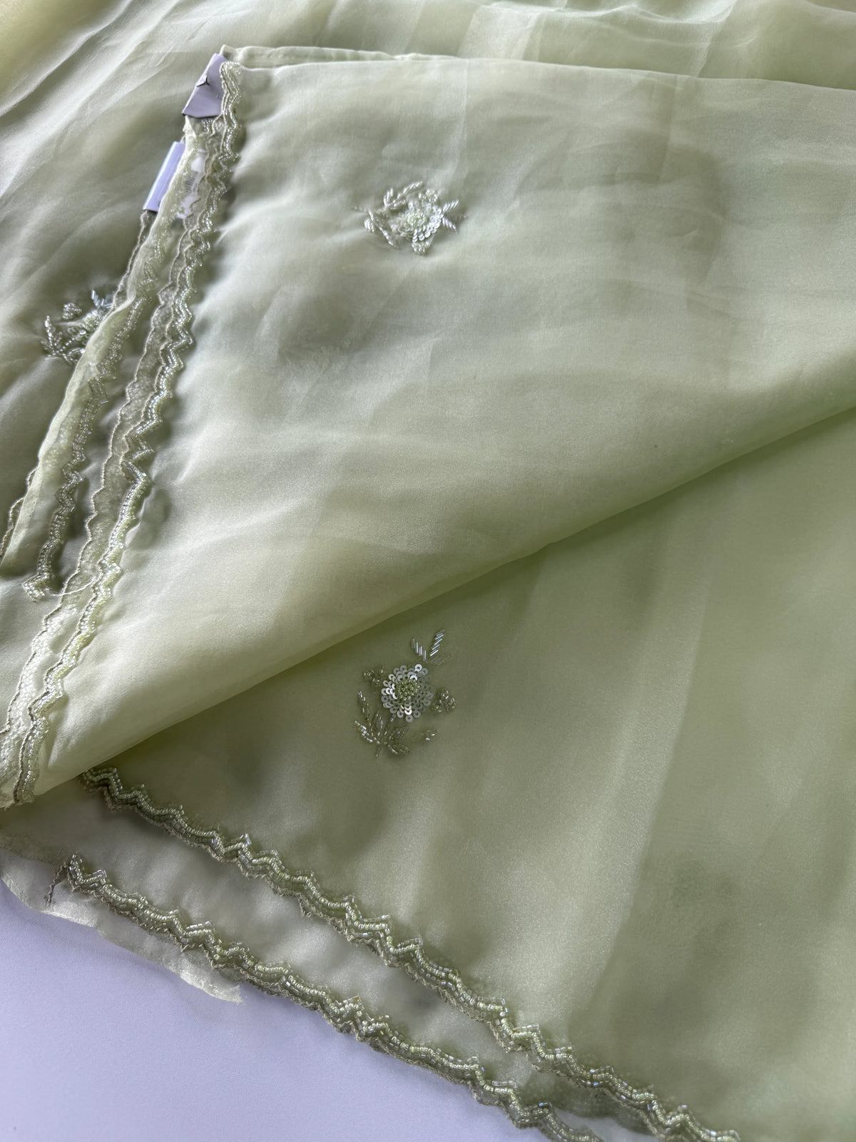 Glass organza saree/ AM109