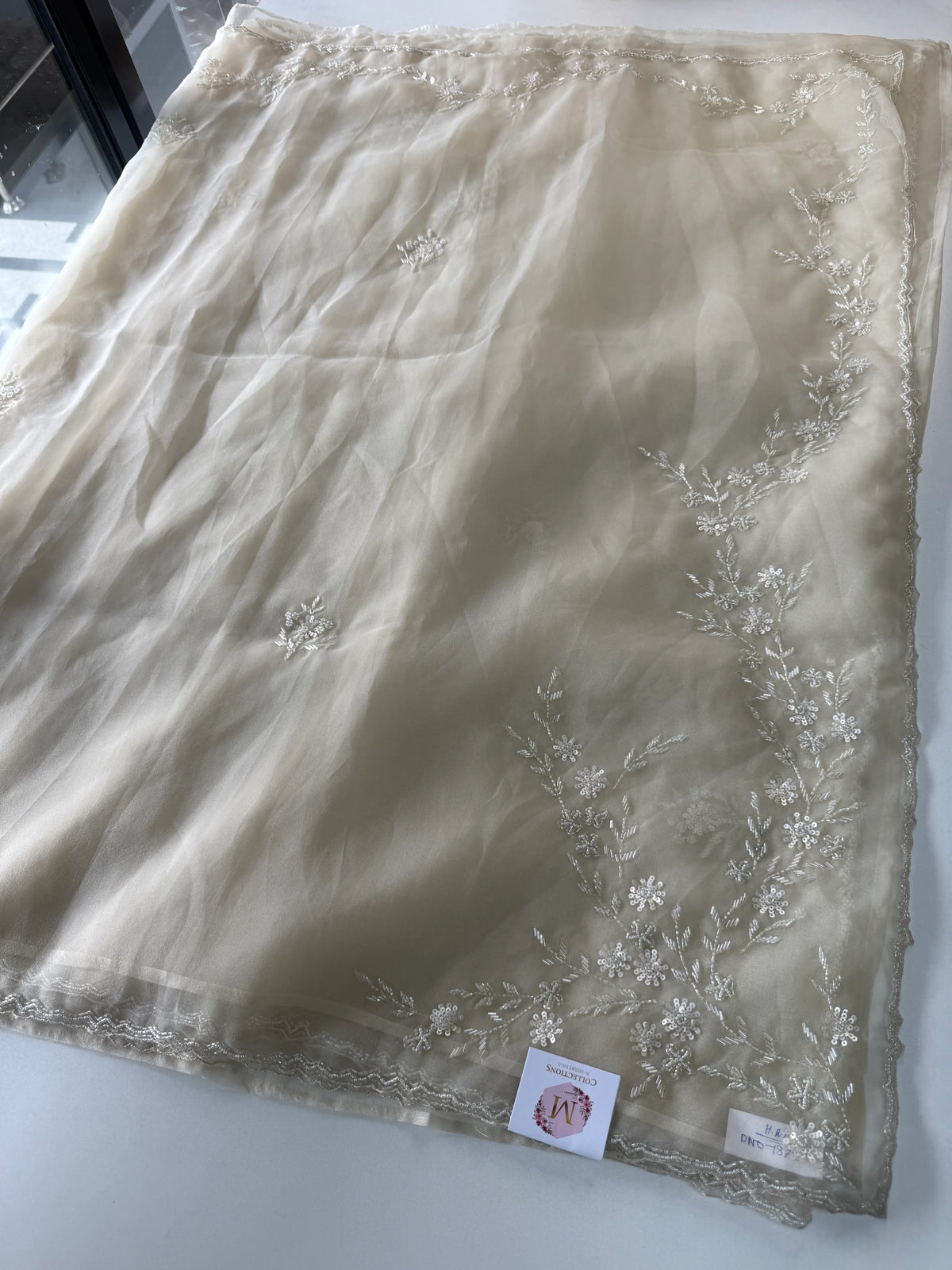 Glass organza saree/ AM109