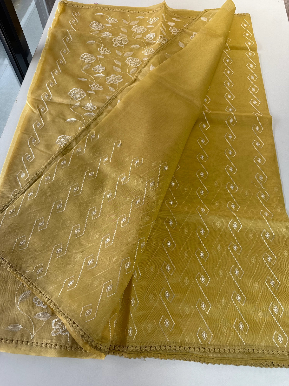 Chanderi Tissue saree/ D110