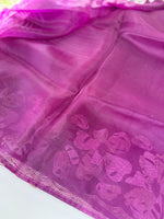 Glass Organza Saree/ CW493