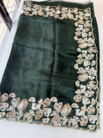 Glass Organza Saree/ CW493