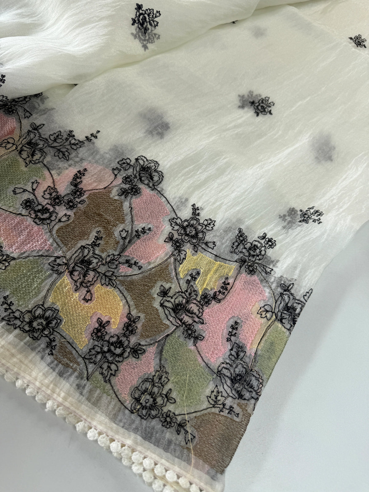 Korean Organza Saree/ MSA82