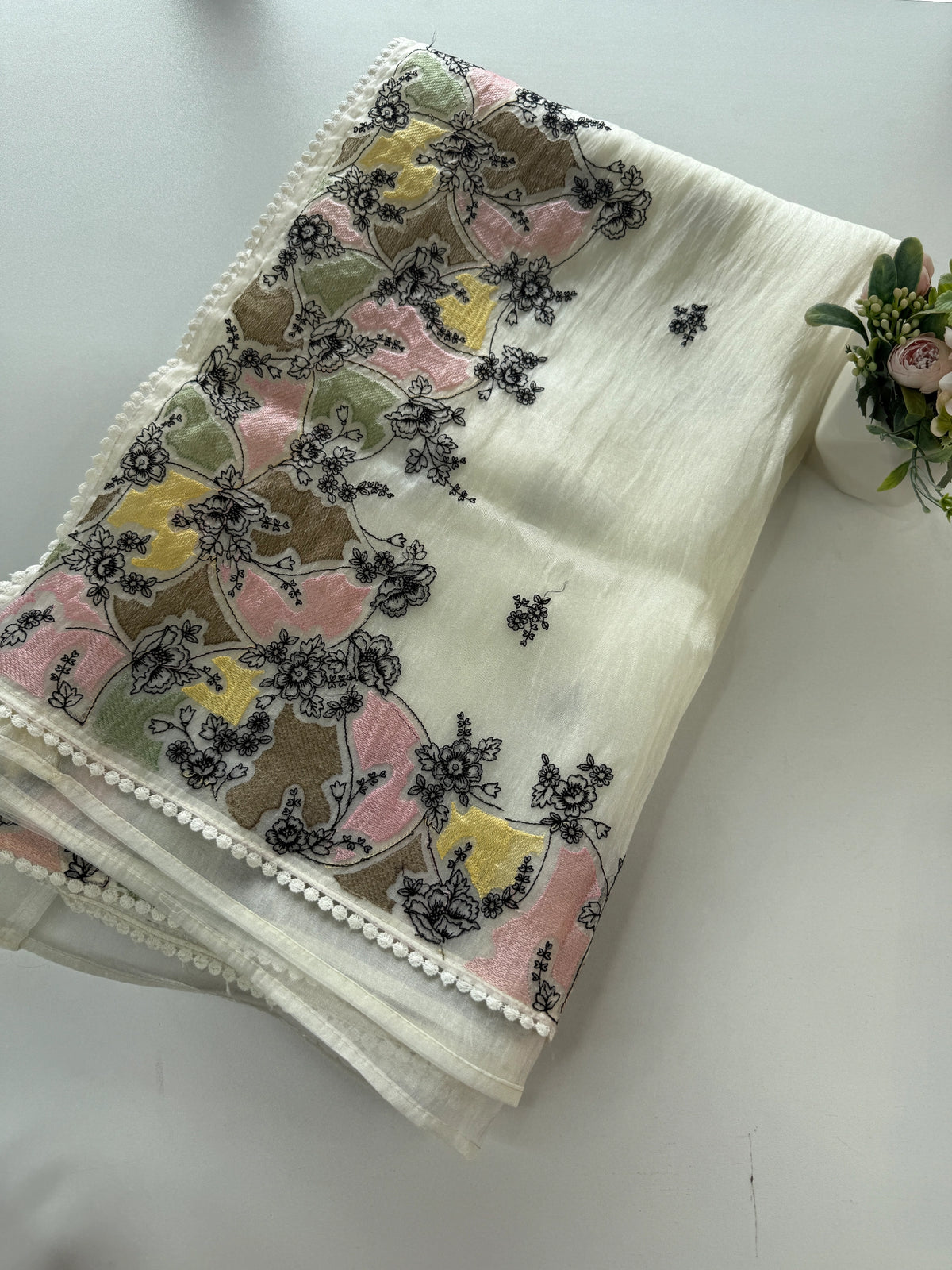 Korean Organza Saree/ MSA82