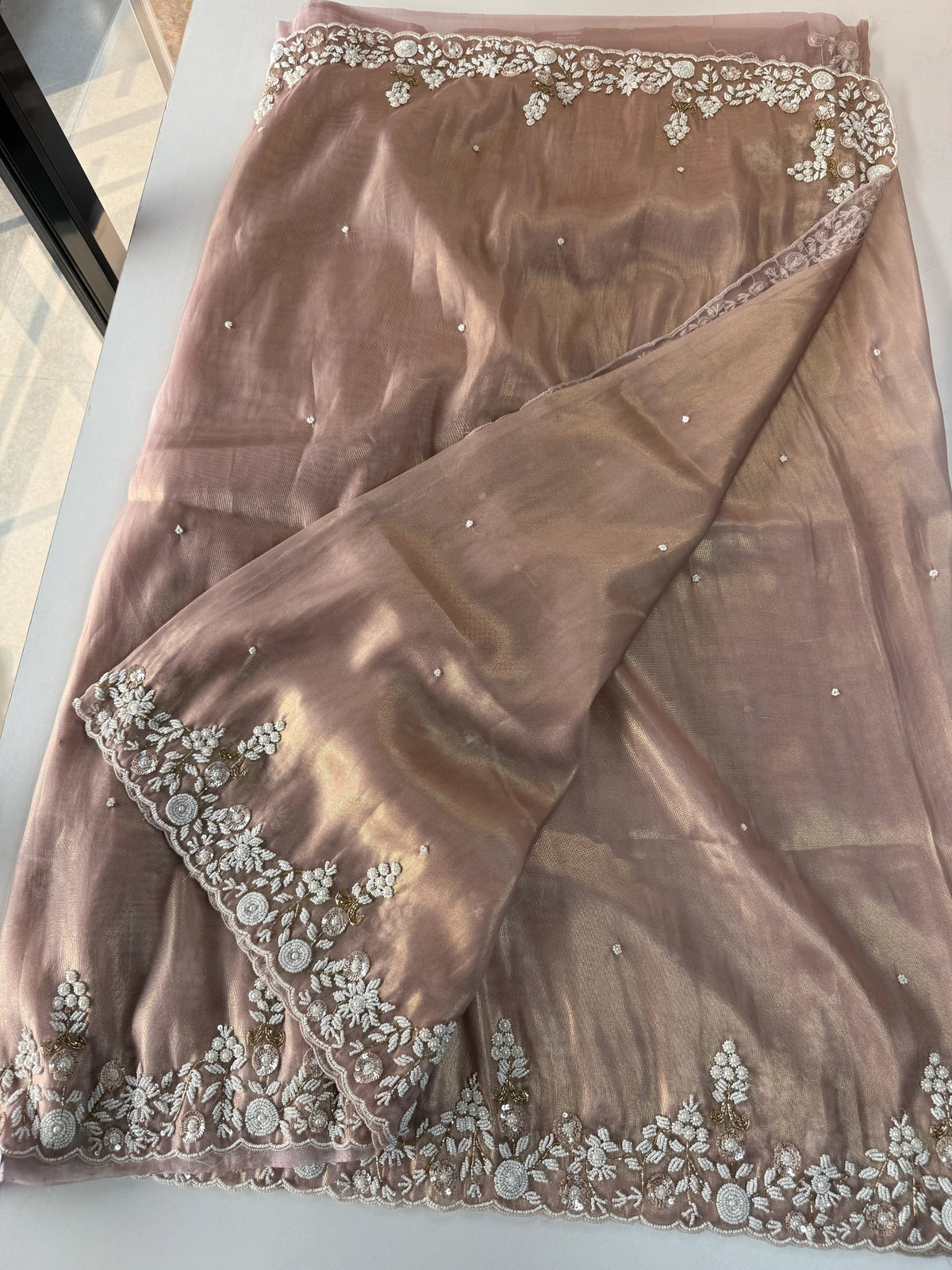 Tissue Organza Saree/ SA001