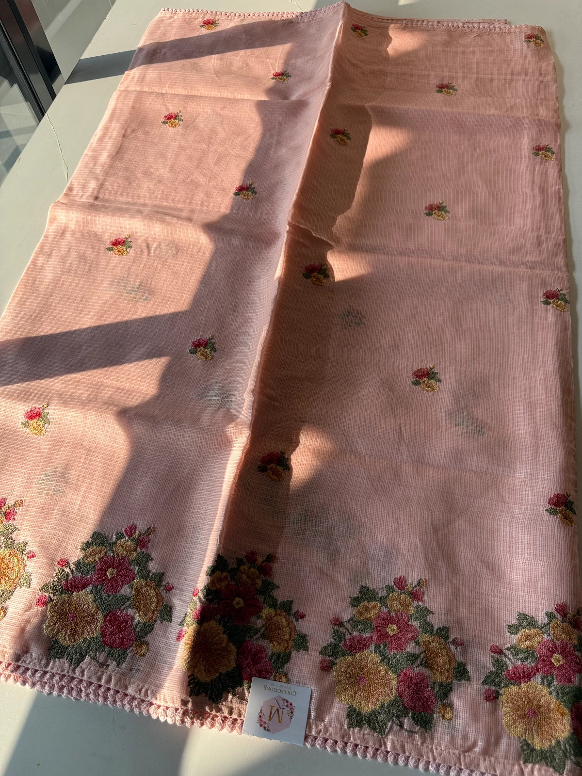 Silky kotta saree Peach Color / BL645