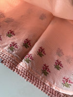 Silky kotta Saree Peach Color / 4624