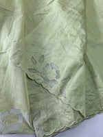 Slub Silk Saree floral appliqué / 125EFS
