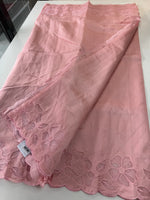 Slub Silk Saree floral appliqué / 125EFS
