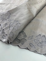 Slub Silk Saree floral appliqué / 125EFS
