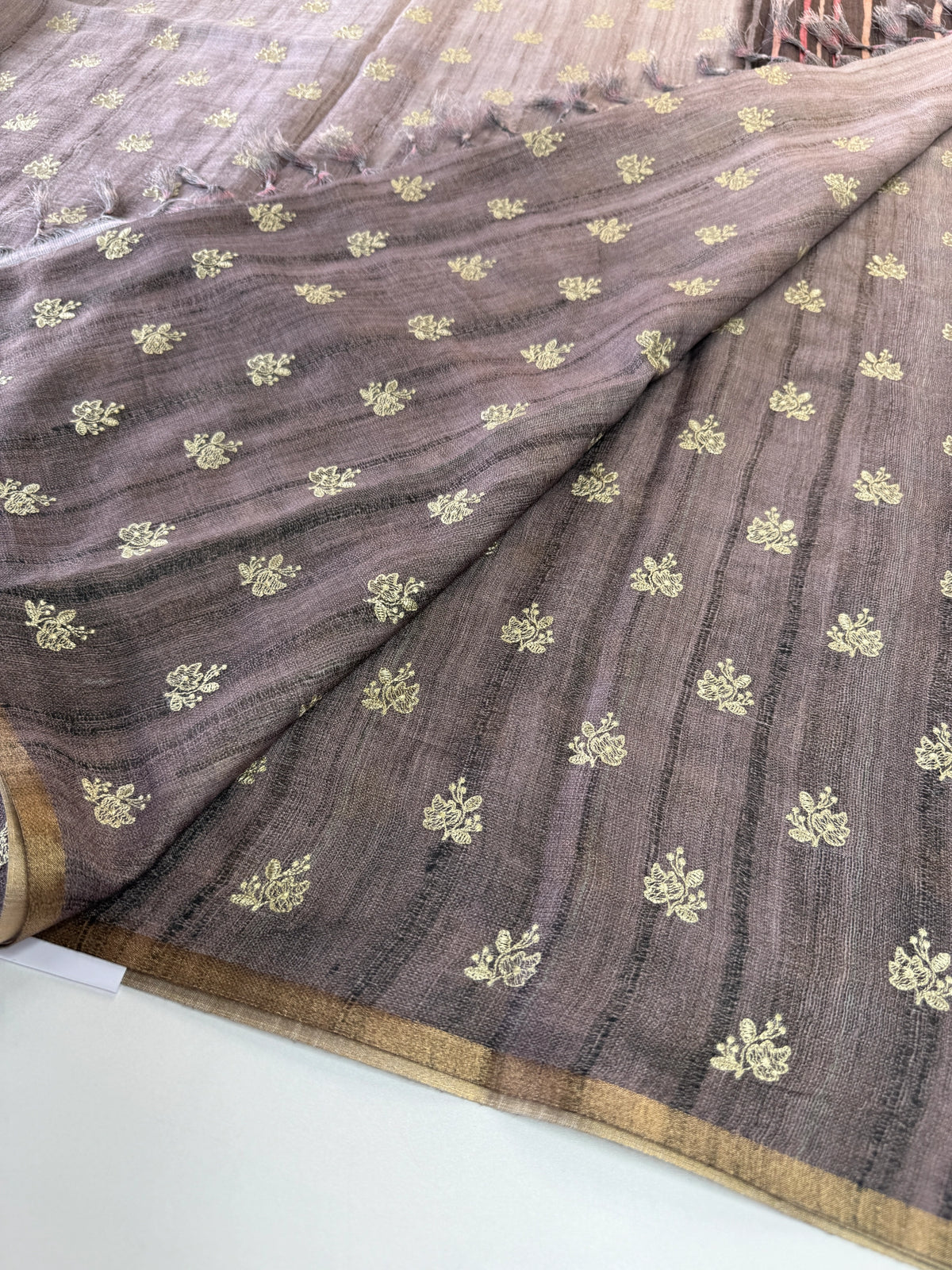 Linen Blened Saree/ RLM56