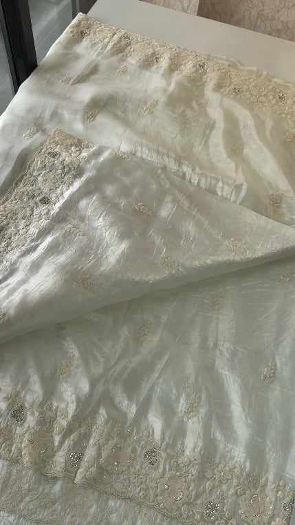 Crushed Organza Saree / MK01